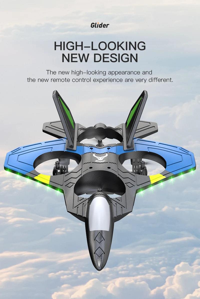 RC Aircraft Fighter 2.4G 4CH 6-Axis Gyroscope Automatic Balance 360° Rollover EPP RTF Electric RC Glider Airplane Toys For Kids