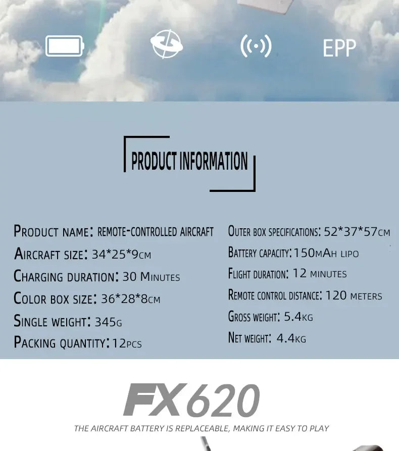 FX620   RC Foam Aircraft SU-35 Plane 2.4G   Remote Control Fighter- Plane Glider Airplane Foam Boys Toys for Children