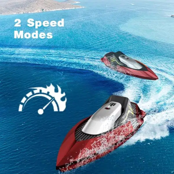 4DRC S5 RC Boat for Pools and Lakes, 2.4 GHz 20+ MPH Racing Boats, Rechargeable Battery,Low Battery Alarm,Gifts