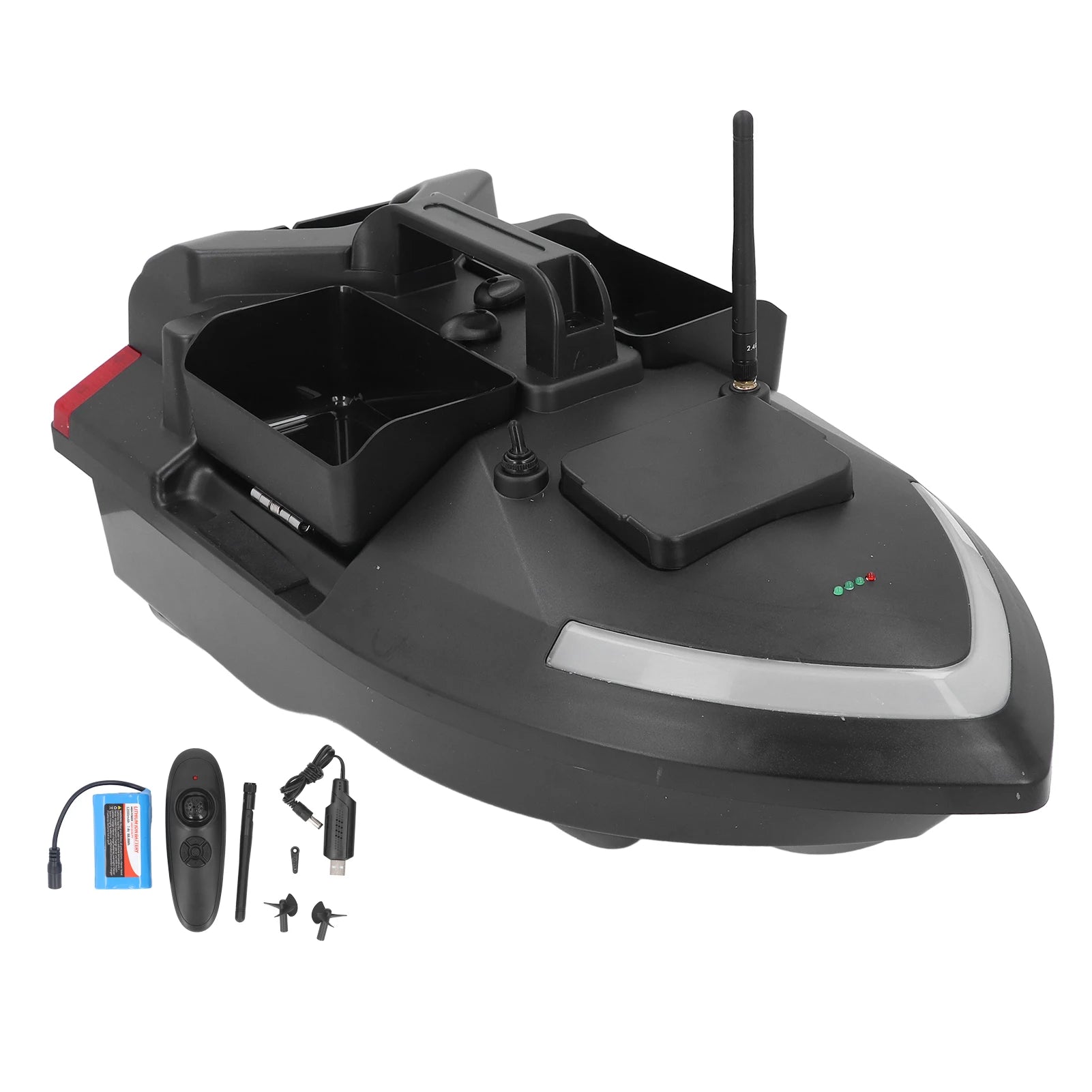 RC Fishing Finder Boat Global Position System Remote Control Fishing Bait Boat 2Kg Load Automatic Course Correction for River