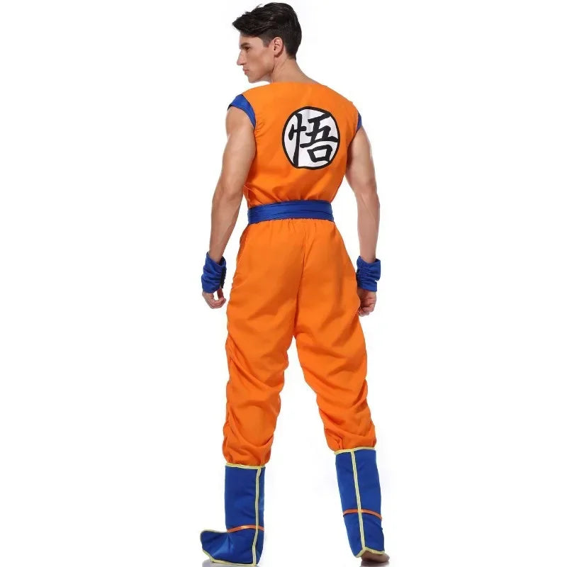 Halloween  anime Adult Orange Suits Son  Masquerade Cosplay Anime Superheroes Role Play Dress Up  cosplay costumes