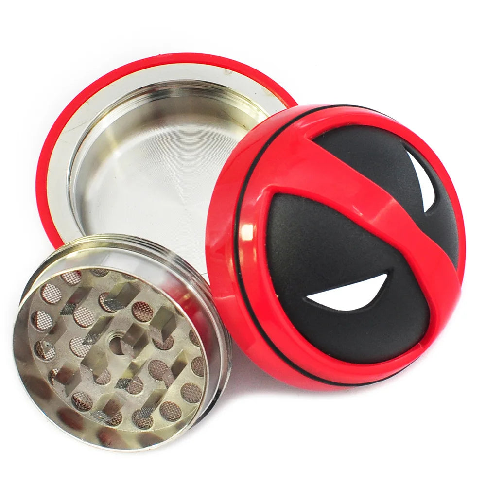 2" Ball Grinder Metal Cartoon Smoke 3 Layers Miller Tobacco Herb Grinder Round Zinc Alloy Mill Spice Crusher Accessory