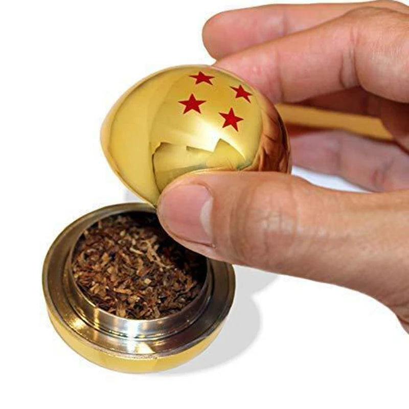 2" Ball Grinder Metal Cartoon Smoke 3 Layers Miller Tobacco Herb Grinder Round Zinc Alloy Mill Spice Crusher Accessory