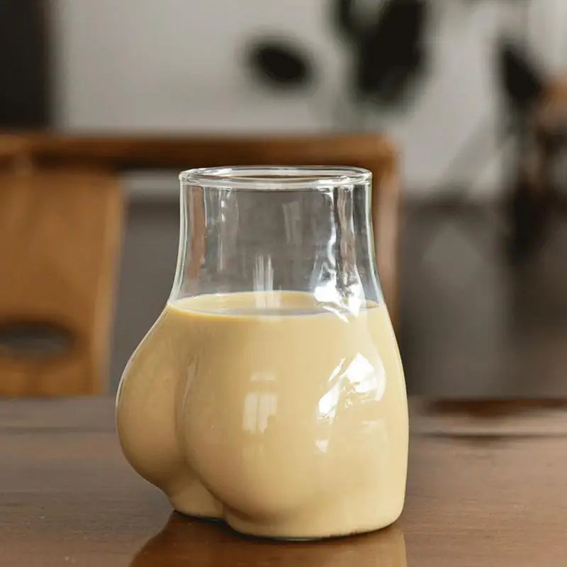Butt Glass Cup Creative Glass Ass Mug Milk Taste Butt Body Shape Lovely Cup Glass Cup For Milk Water Coffee Cups Home Decor