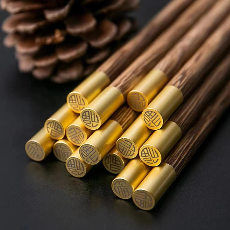 Chinese Chopsticks Set Premium Chicken Wing Wood Lacquerless Waxless Mildew Resistant Restaurant Commercial Wooden Chopsticks