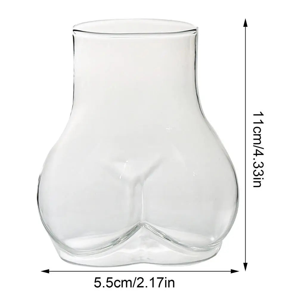 Butt Glass Cup Creative Glass Ass Mug Milk Taste Butt Body Shape Lovely Cup Glass Cup For Milk Water Coffee Cups Home Decor