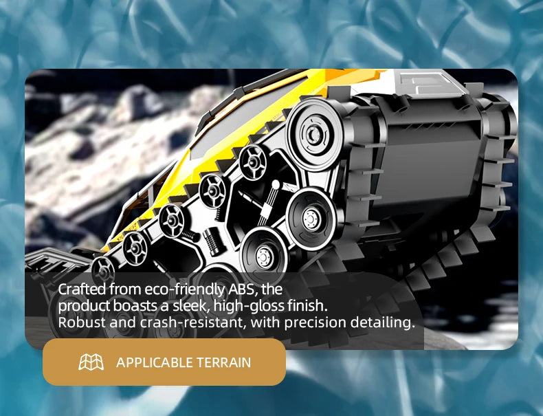 JJRC Q183 RC Car 2.4G Amphibious All Terrain Tracked Tank Remote Control Truck Climbing Off-Road Vehicle Waterproof Toy Kid Gift