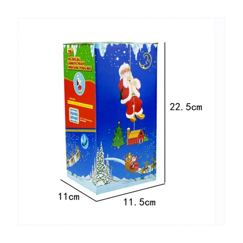 Climbing Beads Santa Claus Music Electric Doll Rope Christmas Gifts Ornaments Cross border wholesale fashion hotsale funny adult