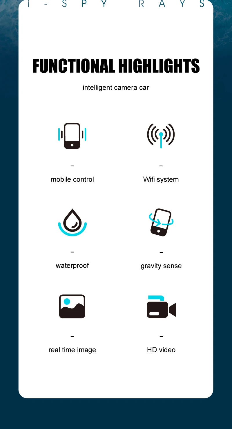 Mini WIFI RC Boat Six-way Submarine Diving Real-time Transmission Underwater Camera Speedboat Photo Video Toys Christmas Gifts