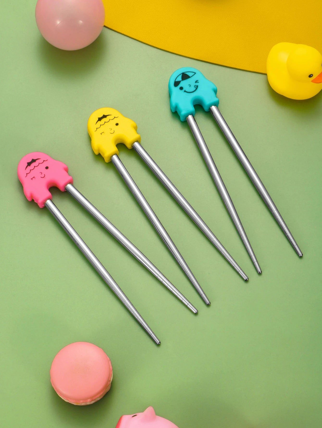 1pc Cartoon practice special dining chopsticks chopsticks children beginners removable recycling