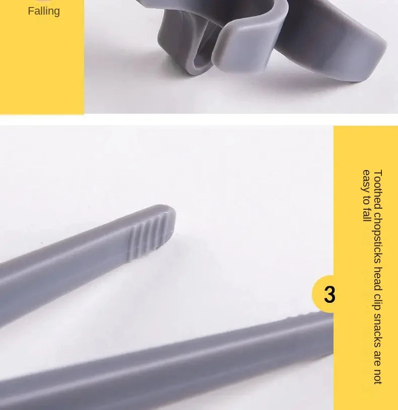 4 Finger Chopsticks Lazy Auxiliary Chopsticks Hold Snacks Not Dirty Hands Chopsticks Finger Ring Play Game Lazy Artifact