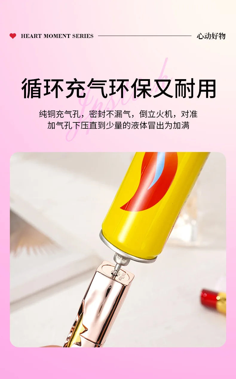 NEW Creative Lipstick Lighter Portable Open Flame Cigarette Lighter Female Student Lighter High-Value Smoker Gifts 2025
