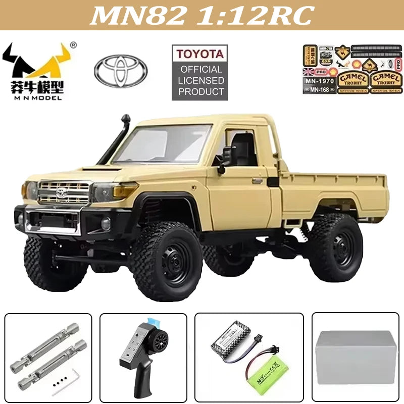 MN128 1/12 RC Car 4WD Jeep Model 2.4G Remote Control LED Light 4X4 Off Road 4WD Climbing RC Truck Electric Toy Car Gift for Boy
