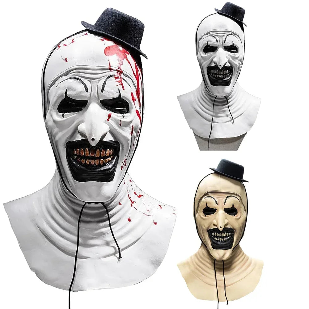 Halloween Party Mask Art The Clown Mask Scary Cosplay Carnival Costume Pro Terror Clown Masks Full Face Adults Masquerade mask