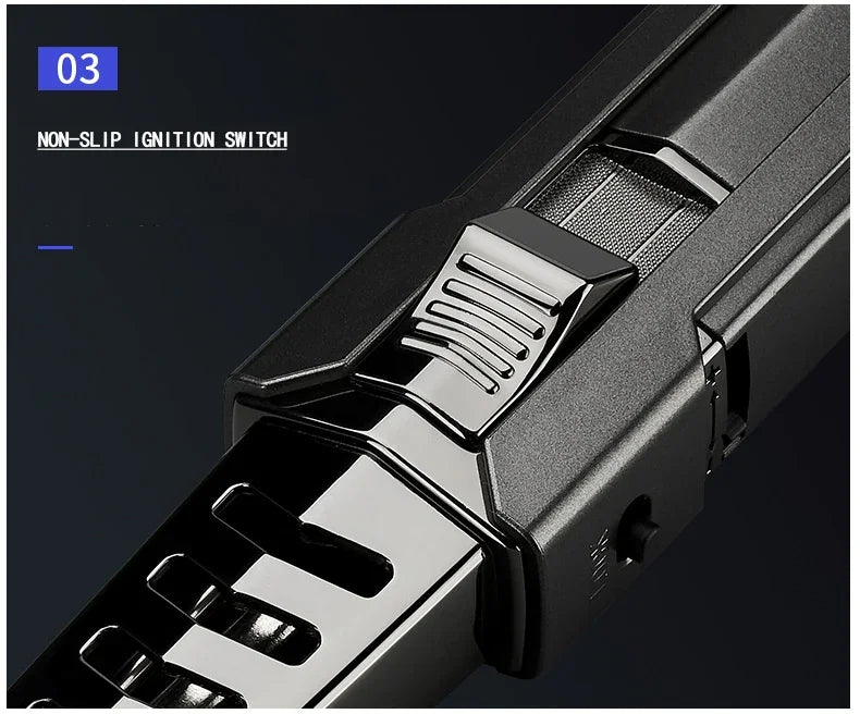 Kitchen BBQ Cigar Big Jet Flame Fire Butane Torch Outdoor Powerful Flame Camping Gun Lighter Mans Tools Without Gas No Box