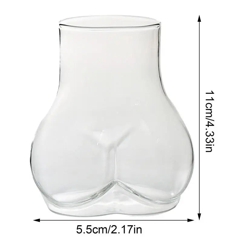 Butt Glass Cup Creative Glass Ass Mug Milk Taste Butt Body Shape Lovely Cup Glass Cup For Milk Water Coffee Cups Home Decor