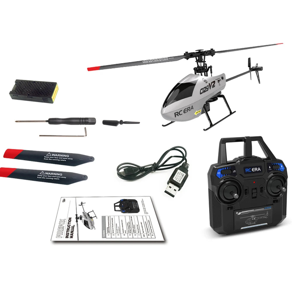 RC ERA C138 BELL 206 Jet Ranger 6-axis Gyro Stabilized Altitude Hold 4ch RC Helicopter Aircraft Hobby for Adults -RTF