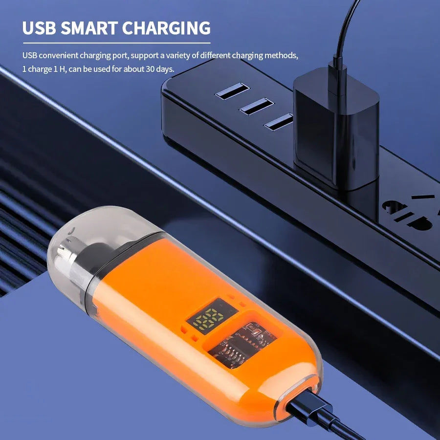 Mini Electric Nose Hair Clipper Rechargeable Multi-kinetic Shaving 2-in-1Unisex Fully Automatic Washable Shaving Nose Trimmer