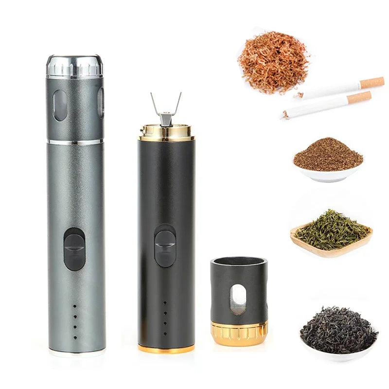 Electric Tobacco Grinder Stailess Steel Herb Spice Mill USB Herbal Crusher Household Mini Grinder Smoking Accessories