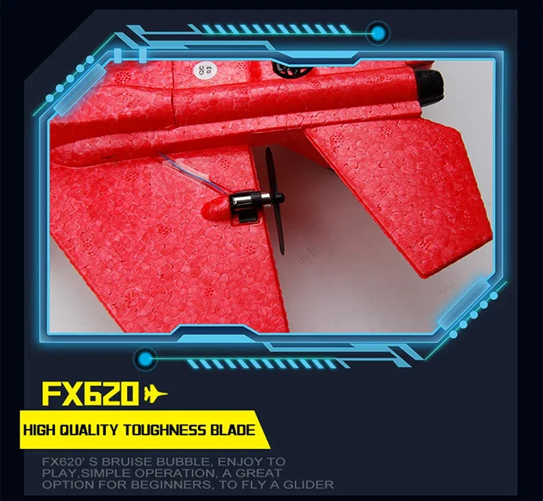 FX620   RC Foam Aircraft SU-35 Plane 2.4G   Remote Control Fighter- Plane Glider Airplane Foam Boys Toys for Children