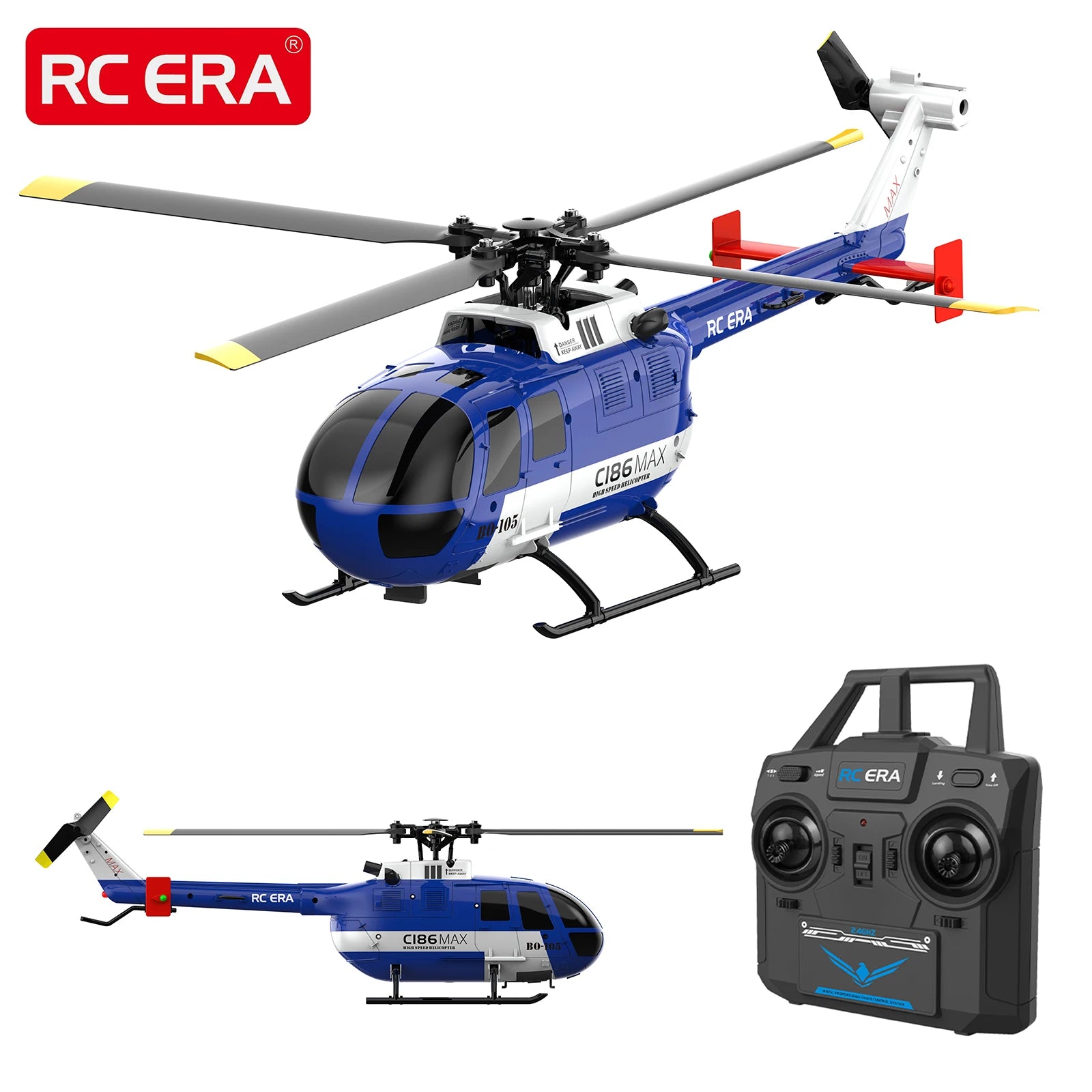 RC ERA C184 Mini MD500 with Optical Flow Sensor Scale Micro RC Helicopters for Adults Beginner Remote Control Hobby Toys Gift