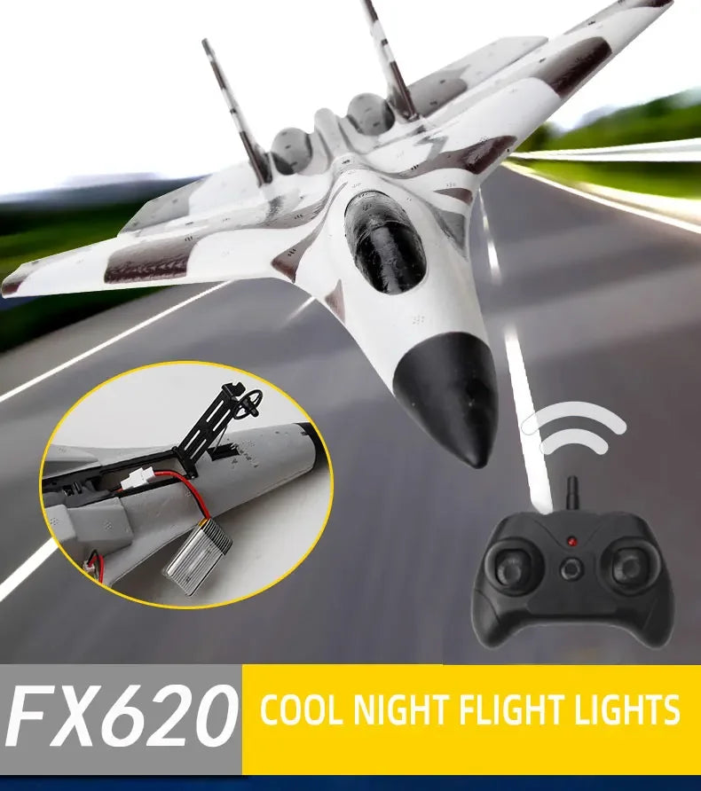 FX620   RC Foam Aircraft SU-35 Plane 2.4G   Remote Control Fighter- Plane Glider Airplane Foam Boys Toys for Children