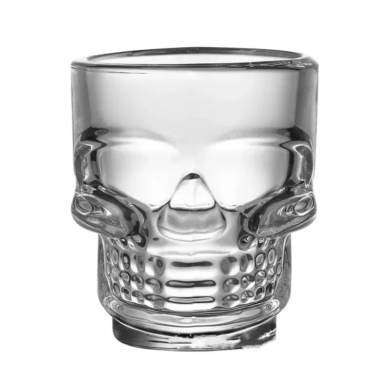 Halloween Gifts Skull Head Shot Glass Cup Creative Clear Crystal Wine Cup  Liquor Whisky Vodka Beer Steins for Party Bar