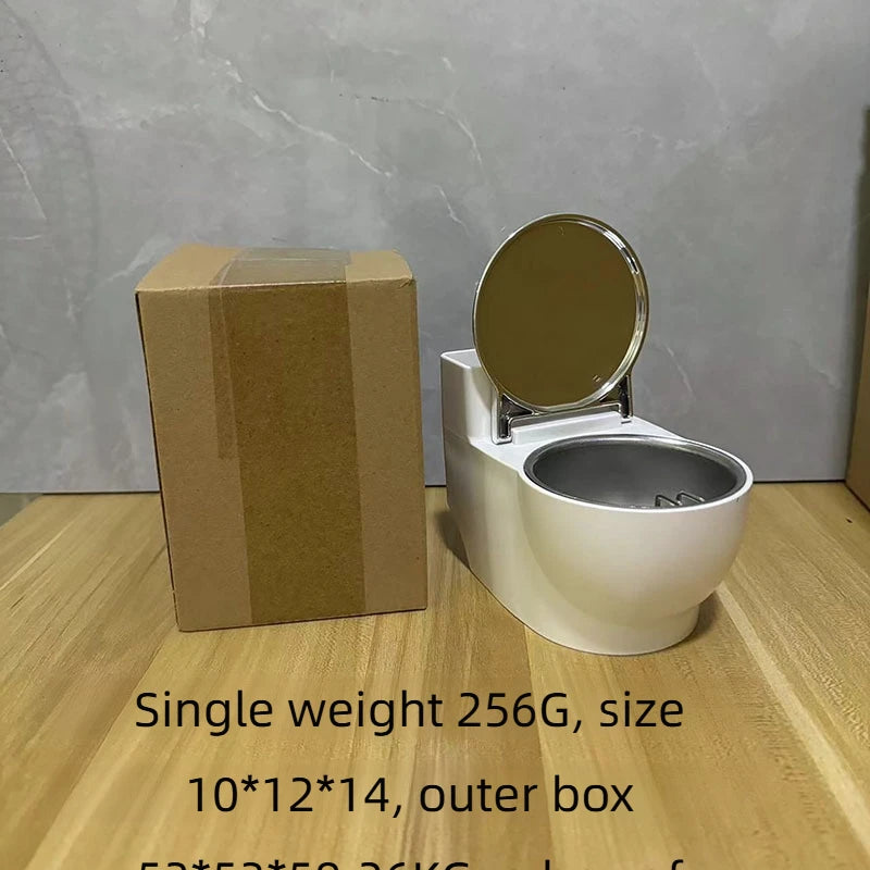 Ashtray, New Chinese Ashtray Creative Gift, Toilet Wall-mounted Ashtray With Lid, High Value, Anti-fly Ash Cute