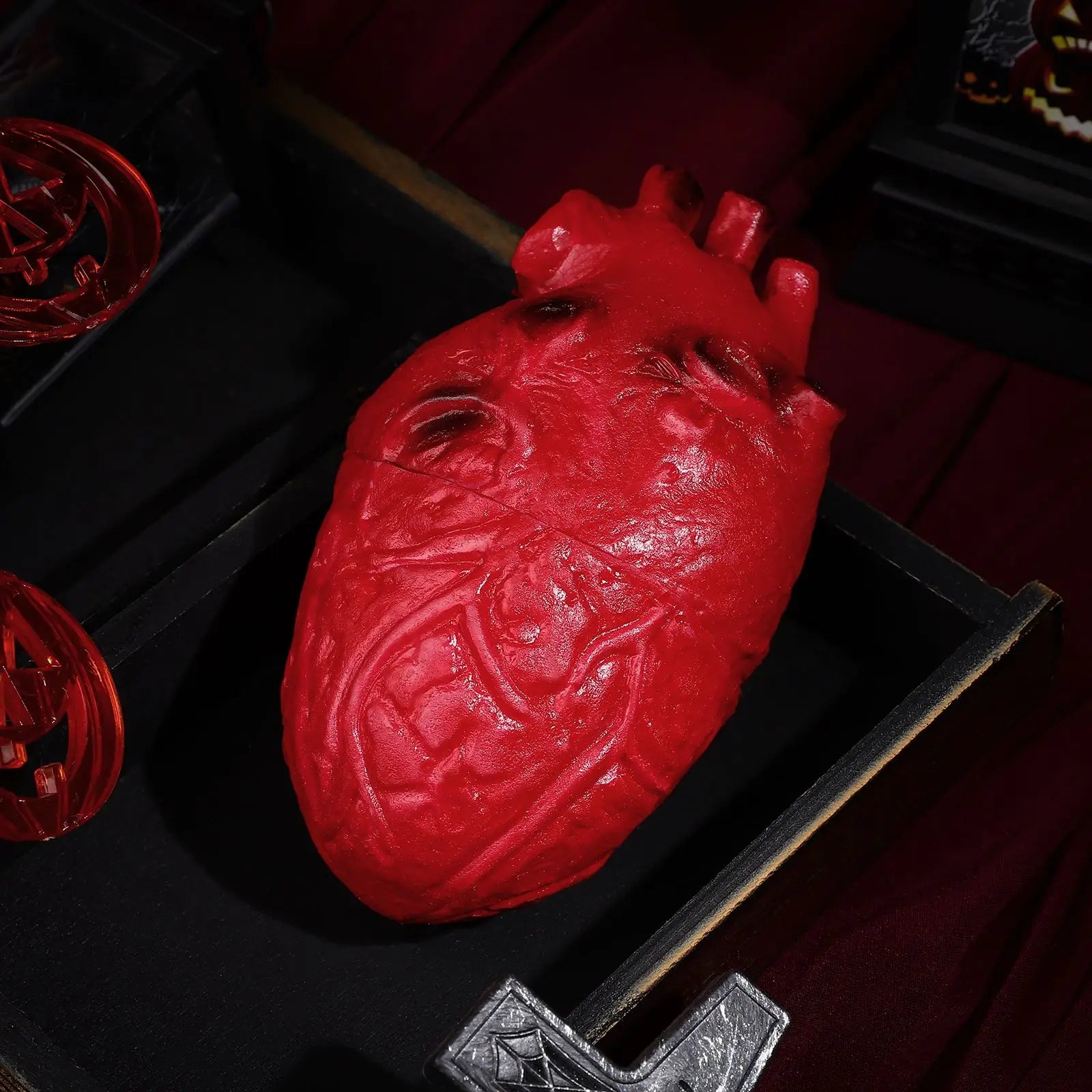 Halloween Heart Prop Bodyprops Parts Scary Fakeparty Simulation Decoration Horrible Part Blood Decorations House Haunted Pranks