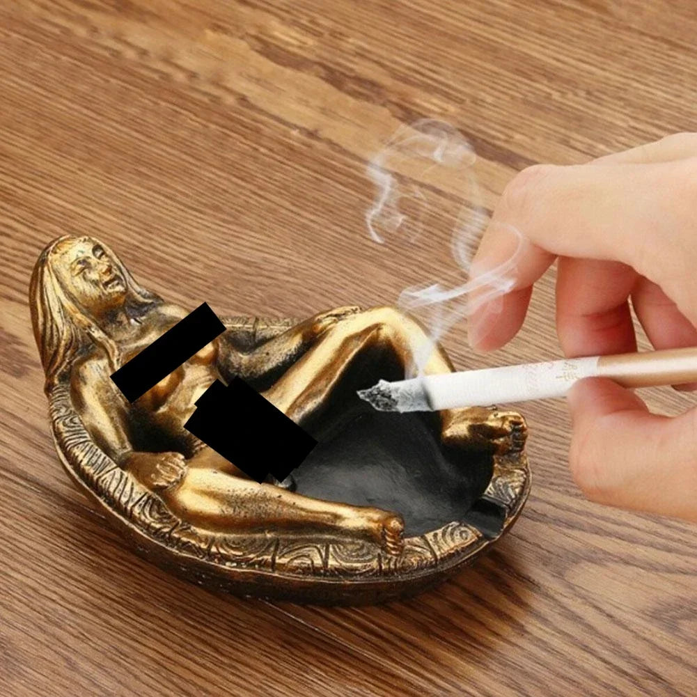 New Resin Handicrafts Beautiful Women's Ashtrays Creative Design Personalized Gifts Home and Office Ashtrays