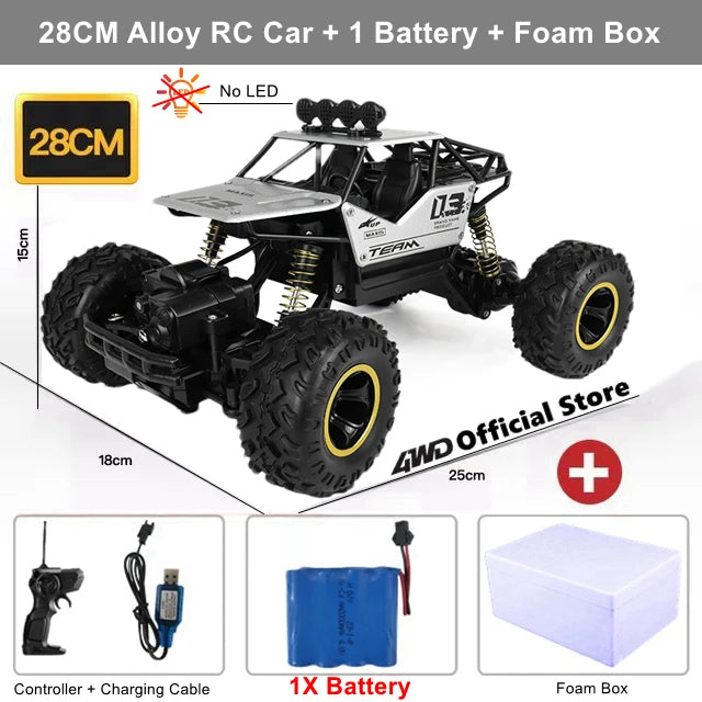 Oike RC Car Remote Control Climbing Vehicle Outdoor All Terrain Off-road Trucks 4WD Racing Drift Cars Toy Gift for Kids Adults