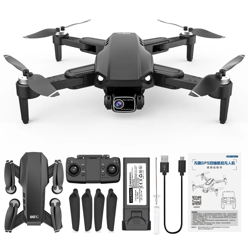 LYZRC L900 PRO SE Drone 4K Professional HD Dual Camera GPS Dron 5G WIFI FPV Foldable Quadcopter Brushless Motor RC Helicopter