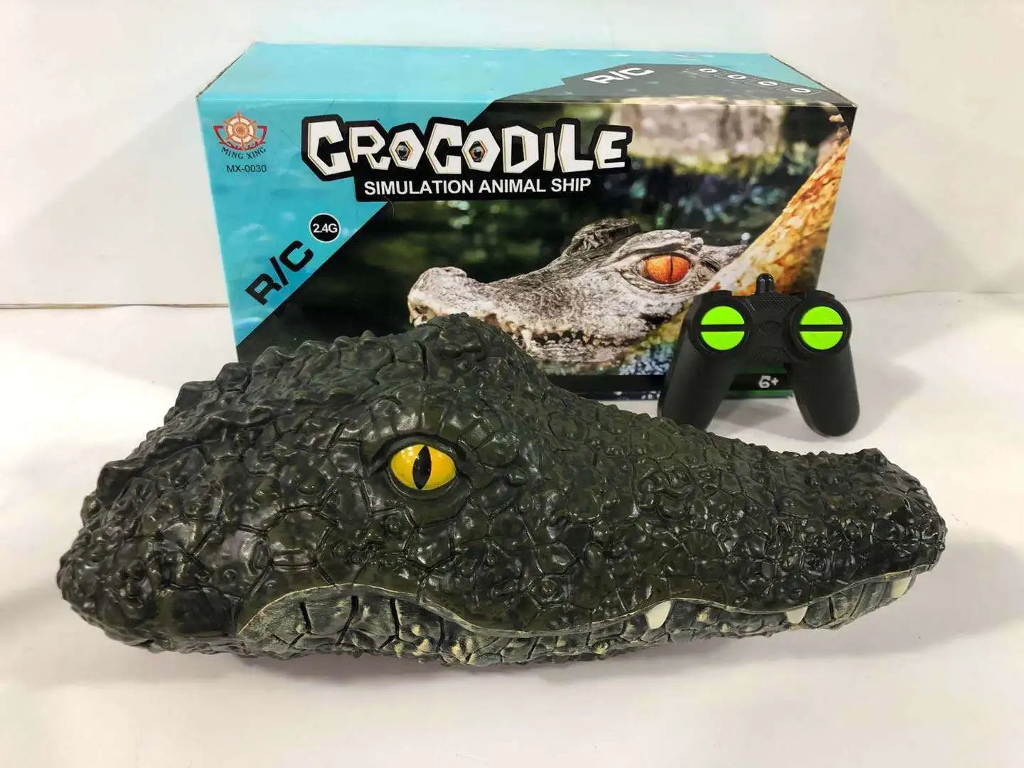 Remote Control Crocodile Boat Fast  Toy ip Simulation Children's Plaything Handheld Controller Operated Model Boat