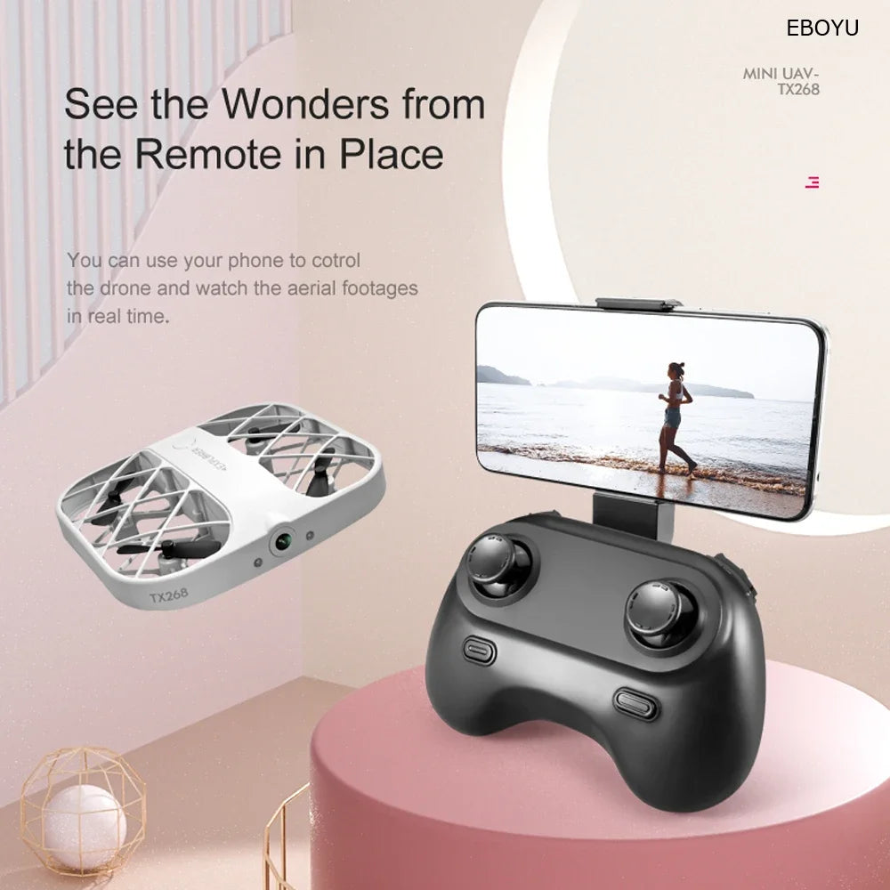 JJRC H107 Dron 8k Drone Quadcopter with /no Camera Hd Wifi Fpv Drones 4K Remote Control Helicopter Plane Pocket UFO for Boys