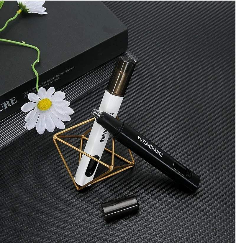 Mini Electric Nose Hair Clipper Rechargeable Multi-kinetic Shaving 2-in-1Unisex Fully Automatic Washable Shaving Nose Trimmer