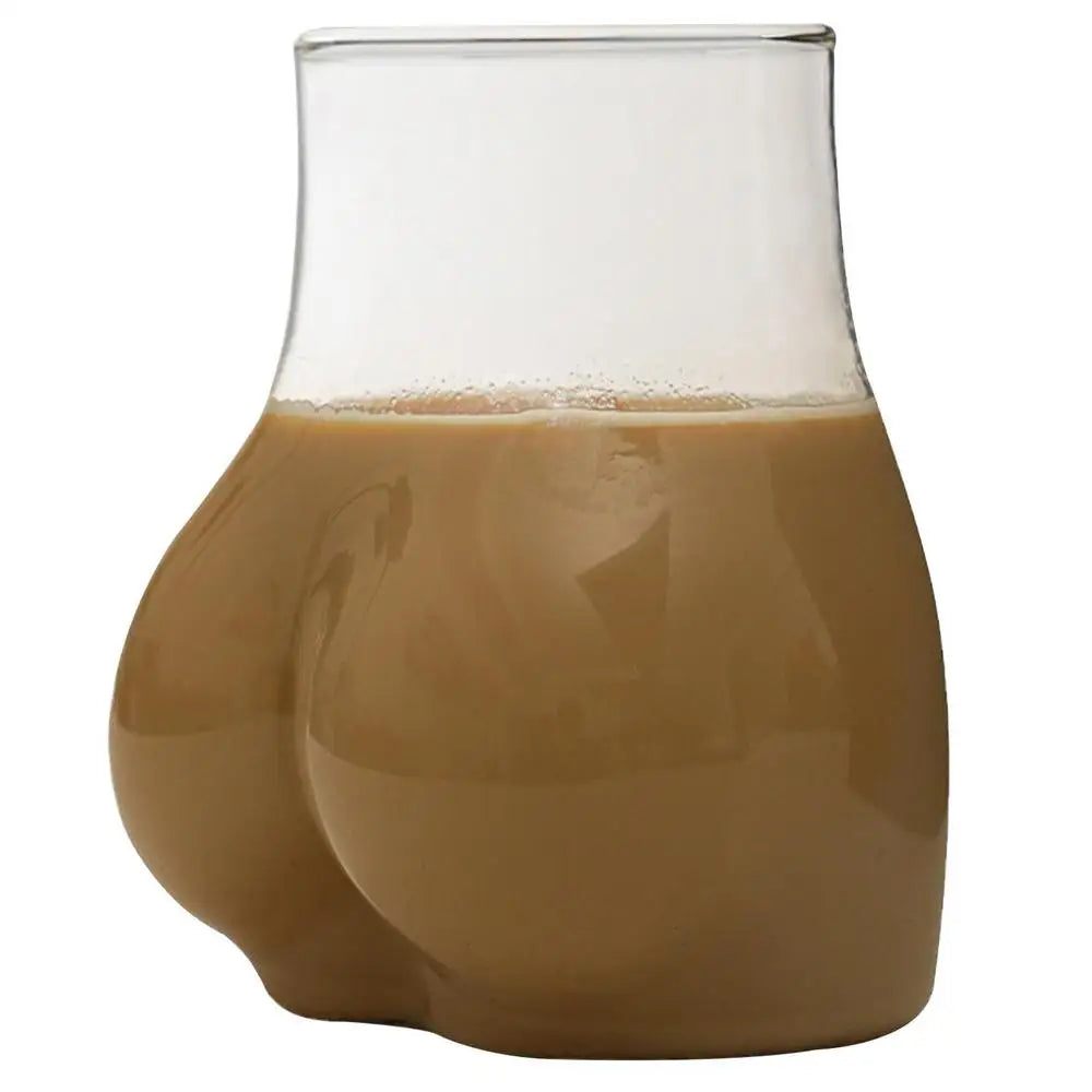 Butt Glass Cup Creative Glass Ass Mug Milk Taste Butt Body Shape Lovely Cup Glass Cup For Milk Water Coffee Cups Home Decor