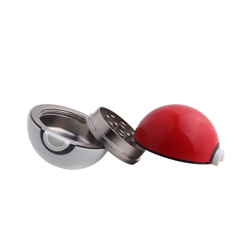 Cute Herb Grinder for Smoke Tobacco Grinder With Zinc Alloy Metal Sharp Teeth 3 Layers Tobacco Crusher Pokeball Grinder