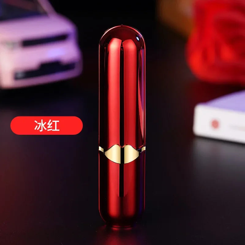 NEW Creative Lipstick Lighter Portable Open Flame Cigarette Lighter Female Student Lighter High-Value Smoker Gifts 2025