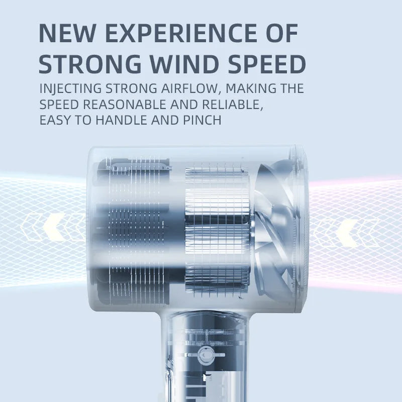 Hair Dryer, High-Speed Electric Turbine Airflow, Low Noise, Constant Temperature And Quick Drying Wind Speed 62m/s1800WQuick Dry