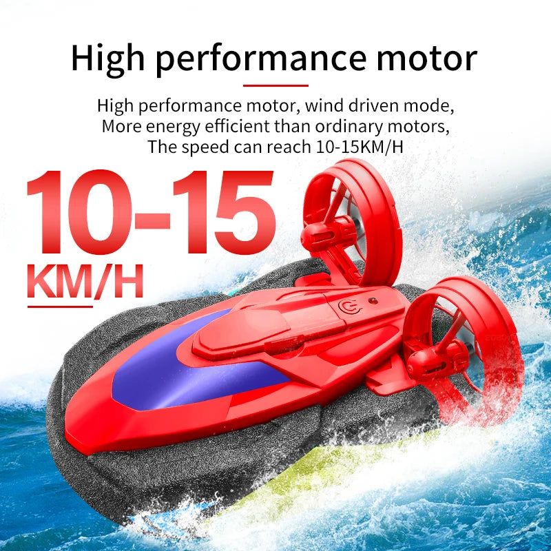 New S10 Water and Land 2 IN 1 Remote Control Drift Car Hovercraft Deformation Multifunctional RC Hovercraft Boat Car Kid RC Toy