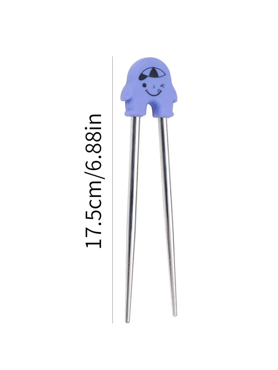 1pc Cartoon practice special dining chopsticks chopsticks children beginners removable recycling