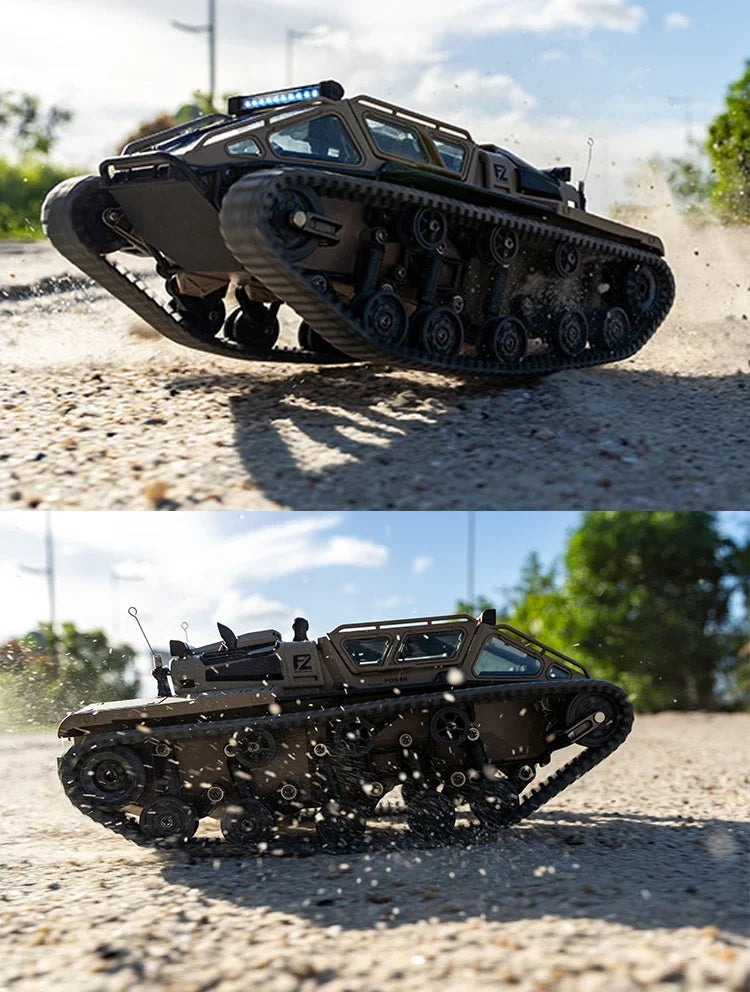 JHD Car For JJRC C8812 2.4G Full Scale Tracked Tank RC Car Model 360 Degree Rotation Drift Remote Control Off-Road Vehicle