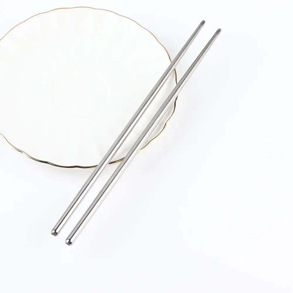 Practical Chinese Hollow Chopsticks Non-slip Stainless Steel Chop Stick Chopstick