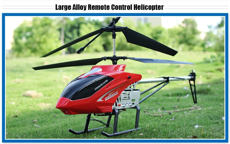 3.5CH Rc Helicopter Extra Large Remote Control Drone Durable Charging Model UAV Outdoor Aircraft Helicoptero Gift Toys for Kids
