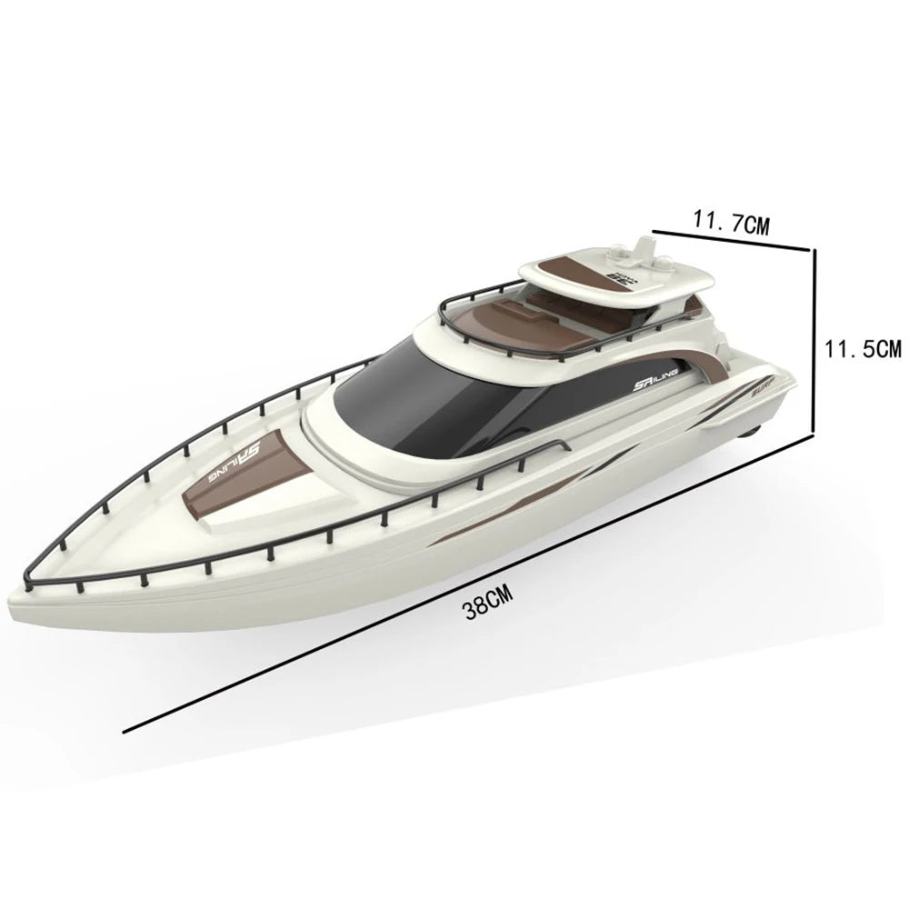 TKKJ RC Boat High Speed Double Electric Machine propeller 2.4GHz Remote Control Boat 1:28 Speedboat Model Toys for Children Kids
