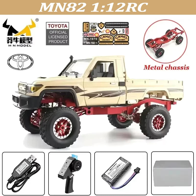 MN128 1/12 RC Car 4WD Jeep Model 2.4G Remote Control LED Light 4X4 Off Road 4WD Climbing RC Truck Electric Toy Car Gift for Boy