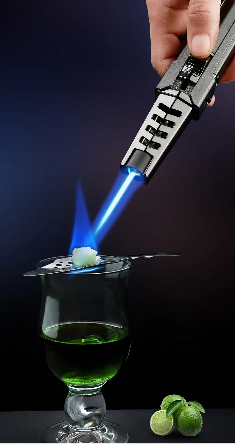 Kitchen BBQ Cigar Big Jet Flame Fire Butane Torch Outdoor Powerful Flame Camping Gun Lighter Mans Tools Without Gas No Box