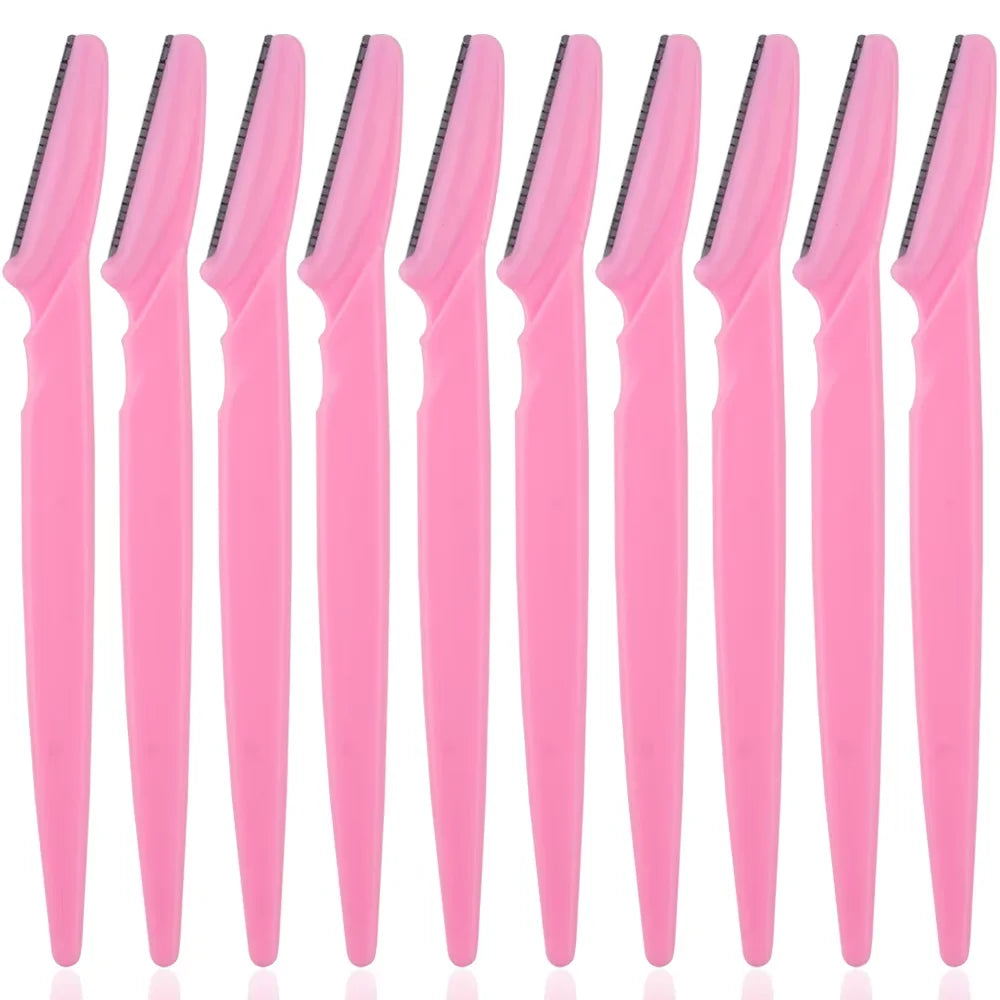 3/4/10Pcs Eyebrow Trimmer Face Blade Shaver Portable Eye Brow Epilation Hair Removal Safety Eyebrow Cutting Woman Makeup Tools