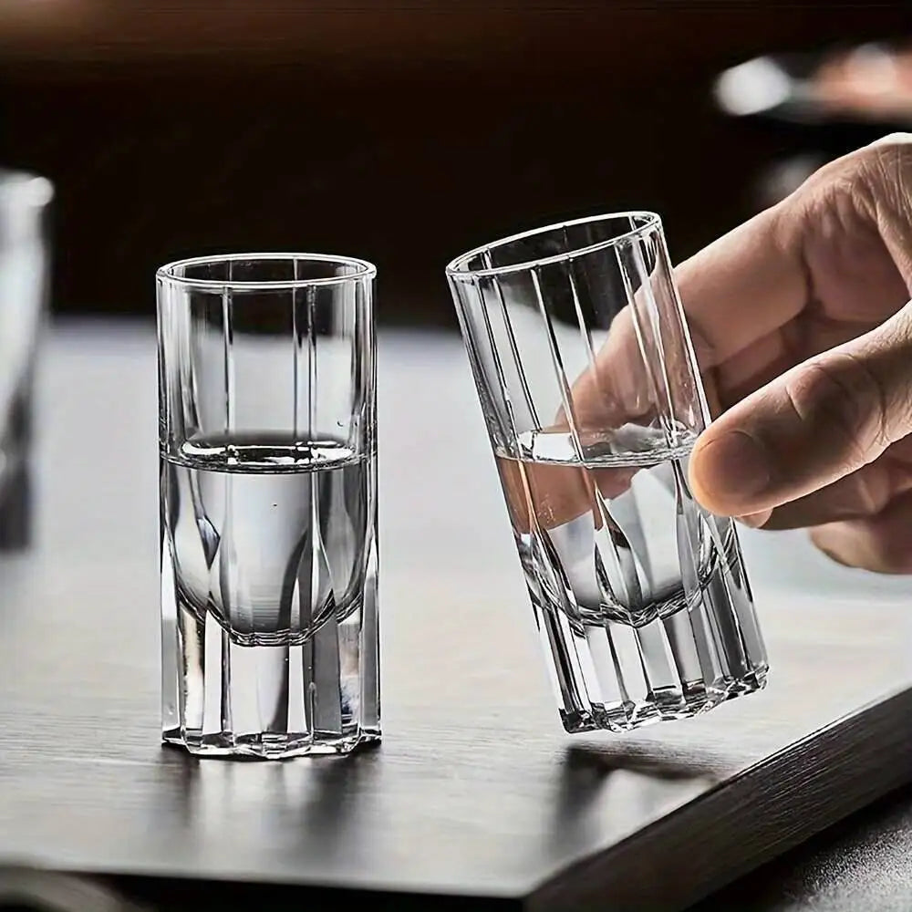 30ML Crystal Shot Glass Whiskey Tequila Glasses Home Bar, Elegant Gift Set For Weddings, Parties & Bourbon Tasting,liquor Cup