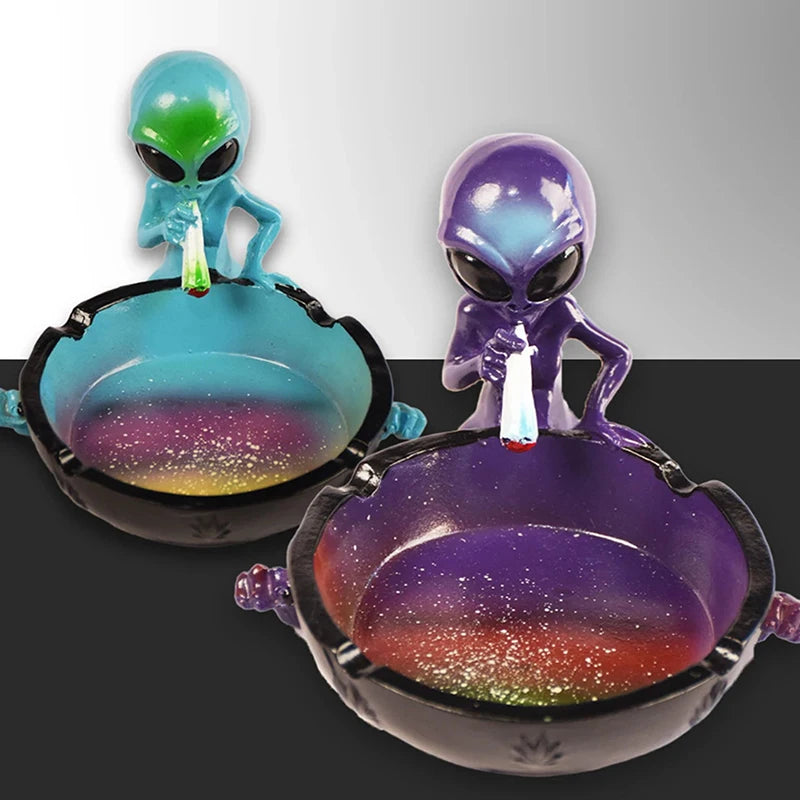 Cute Cool Hand-Painted Resin Ashtray Decorative Smoking Accessory Fancy Home Decor Ash Tray for Cigarettes And Cigar